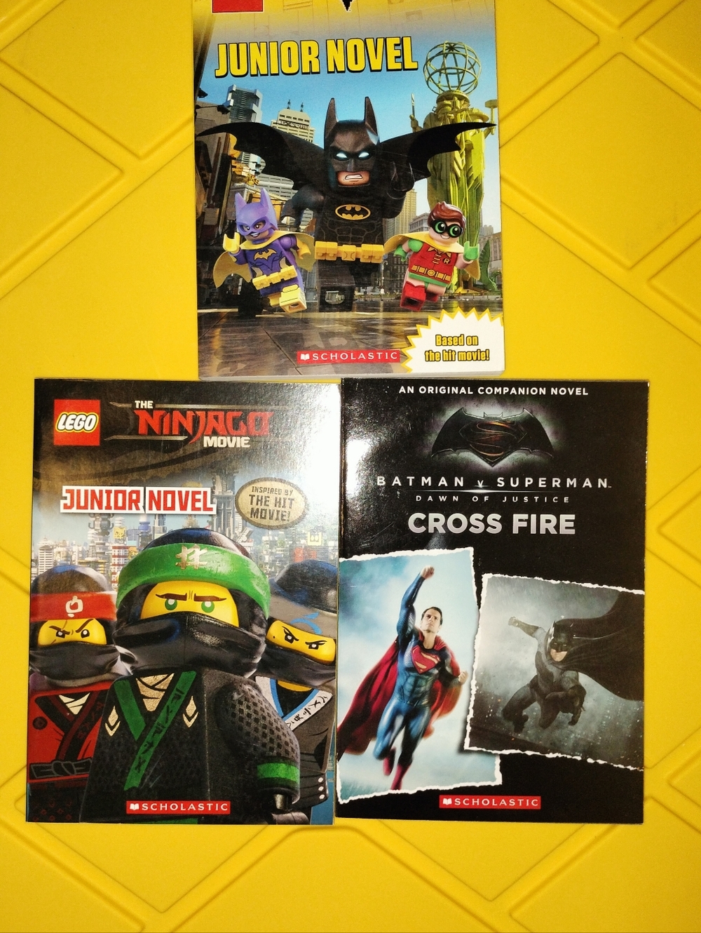 Scholastic Lego Novles (Ninjago, Batman And Crossfire With Batman And Superman)